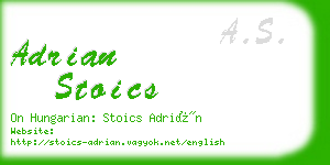 adrian stoics business card